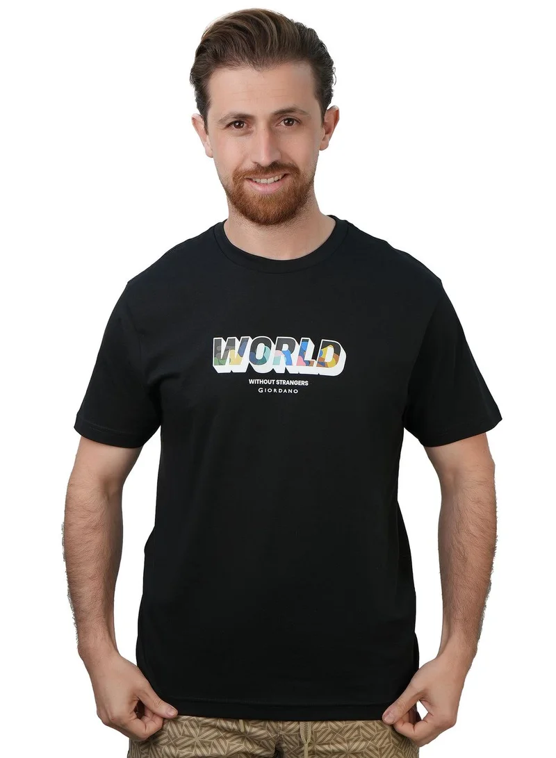 Men's Slim Fit Cotton Jersey Crew Neck Print Tee | WWS Graphic