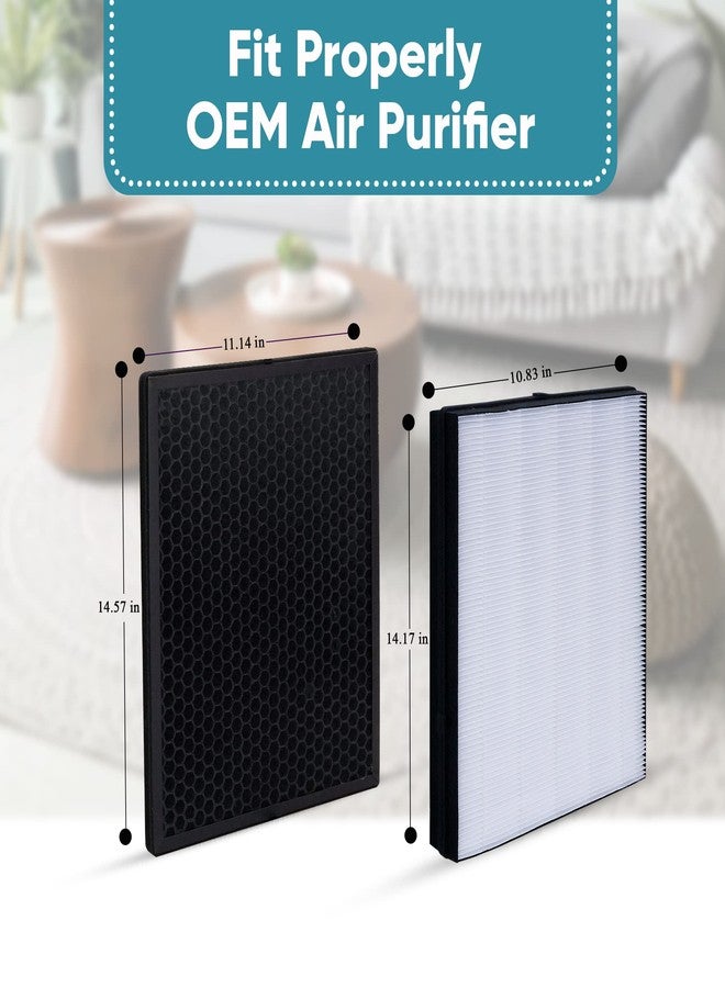 Omaeon FY2422 NanoProtect Hepa and FY2420 Activated Carbon Filters Replacement set for Philips AC2889, AC2882, AC2887, AC2880, 2000, 2000i Series Air Purifiers and AC3829, AC3821 Air Humidifiers (2 Pcs) - Image 2
