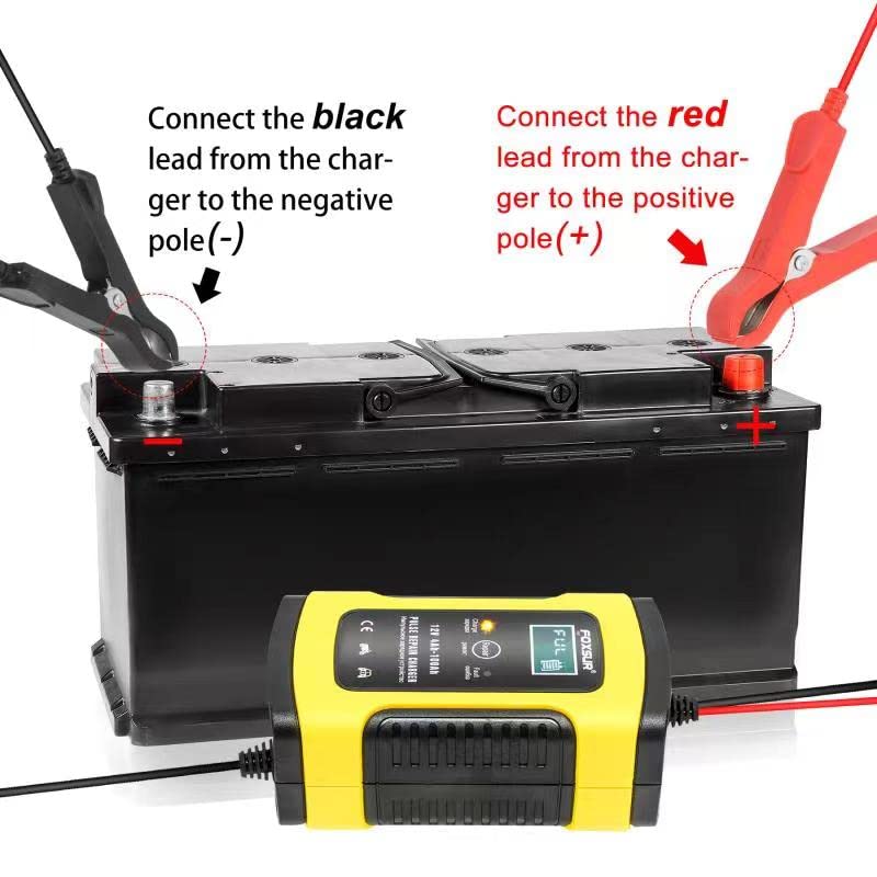 IEIK 12V 5 Amp Automotive Smart Battery Charger Maintainer for Car, Motorcycle, RV, SUV, Lawn Mower, Boat, RV, SUV, ATV and More - Image 5