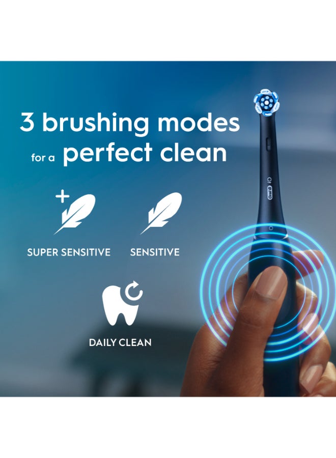 Oral-B iO Series 2 Rechargeable Electric Toothbrush Set, Night Black, Removes up to 100% More Plaque, with Personalized Brushing Modes, Visible Gum Pressure Sensor, 1 Set - Image 4