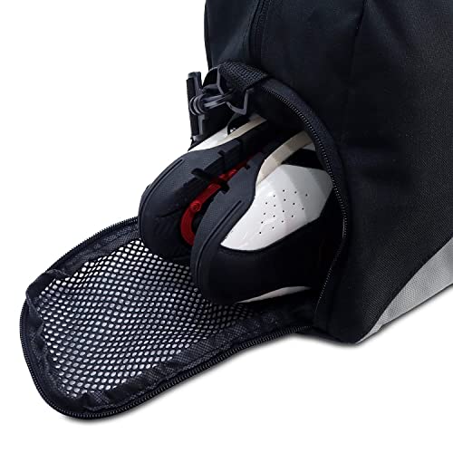 PHINIX Equipment Tote bag for Baseball and Softball- Holds Bat, Helmet, & Glove (Black & Gray) - Image 5