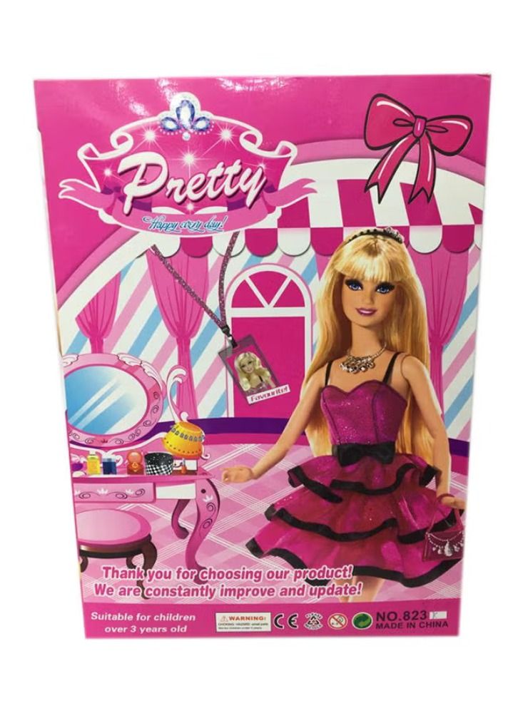 Dreamzon 2-Piece Barbie Doll Set With Accessories 23x34x4centimeter - Image 2