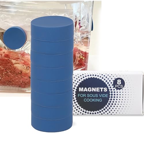 TonGass 8-Pack Sous Vide Magnetical Weights Works on All Sous Vide Machines, Silicone-Coated Magnets for Keeping Bags Submerged & Prevent Floating, Powerful Food Safe Weighted Magnets for Containers - Image 1