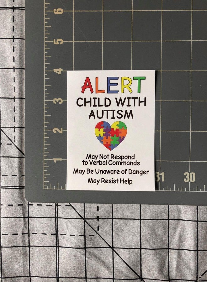 Max Petals Autism Alert Decals (2-Pack) - 3x4 Emergency Safety Stickers for Children with Autism - Car, Window, Door Signs - Image 3