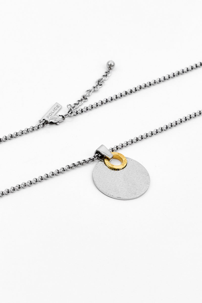 POLICE Women 2Pcs Stainless Steel Necklace And Bracelet Set, Silver - Image 2