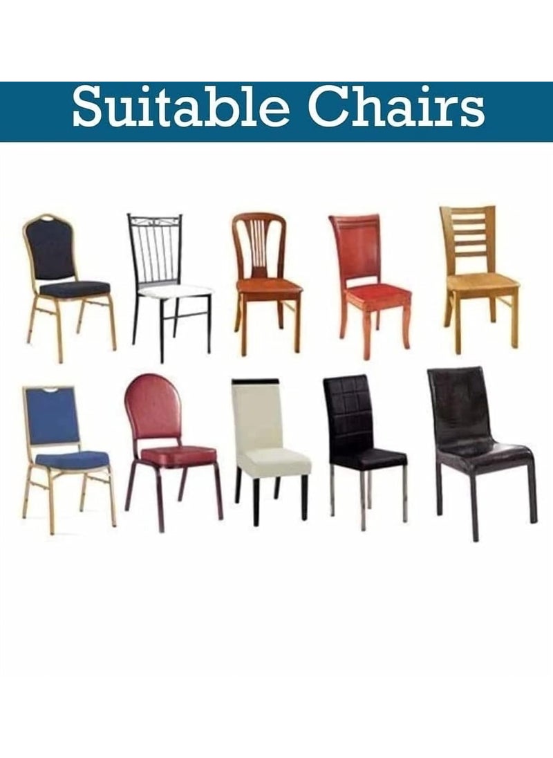 Cloud Search Cloud Search Dining Chair Cover Dining Chair Covers Set of 6 Easy Chair Cloth Elastic and Washable Dining Table Chair Cover Seater Waterproof Elastic Chair Covers for Home Party Wedding  - Image 4