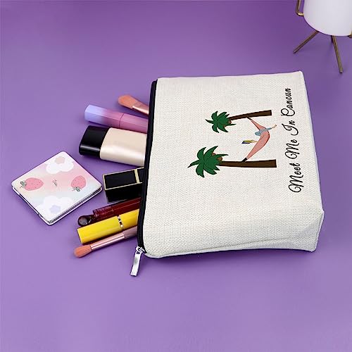 Sazuwu Cancun Makeup Bag Souvenirs Travel Gifts for Mexico Vacation Bachelorette Party Decorations Cosmetic Bag Beach Christmas Birthday Present - Image 5