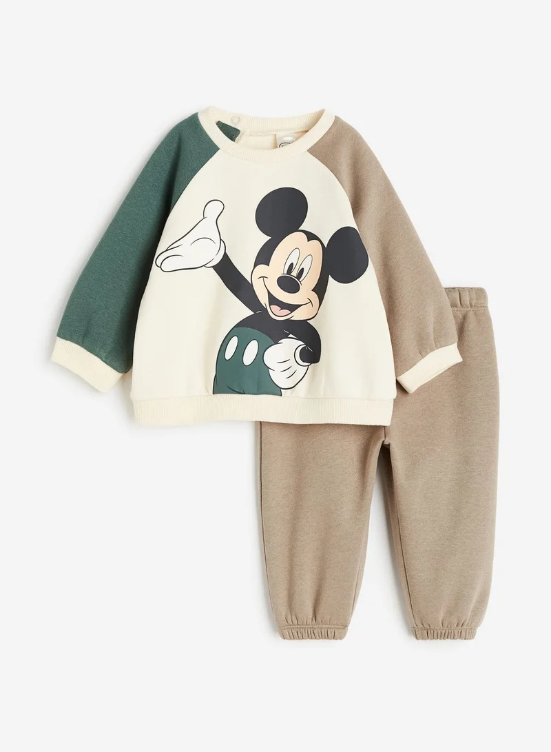 H&M Kids 2 Piece Graphic Sweatshirt & Pyjama Set