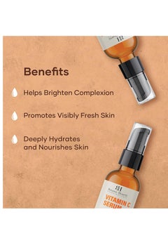 Botanic Hearth Botanic Hearth Vitamin C Serum for Face - Skin Care Formula with Vitamin E - Anti Aging Facial and Neck Serum, Reduces Appreance of Wrinkes, Acne, Under Eye Dark Circles & Dark Spot, 1 fl oz  - Image 3