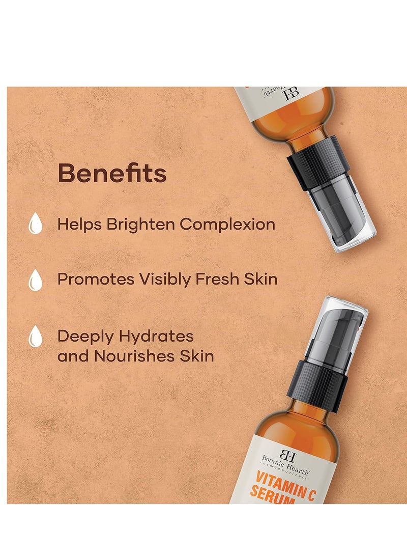 Botanic Hearth - Botanic Hearth Vitamin C Serum for Face - Skin Care Formula with Vitamin E - Anti Aging Facial and Neck Serum, Reduces Appreance of Wrinkes, Acne, Under Eye Dark Circles & Dark Spot, 1 fl oz - Image 1