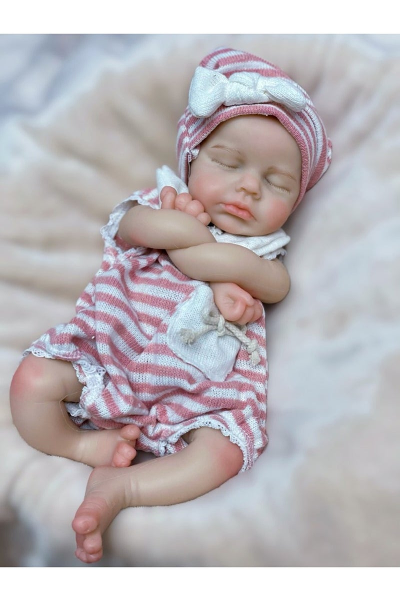 Silicone Girl 13 Inch Full Body Silicone Loulou Boy Or Girl Open Mouth Handmade Soft Touch Bebe Newb