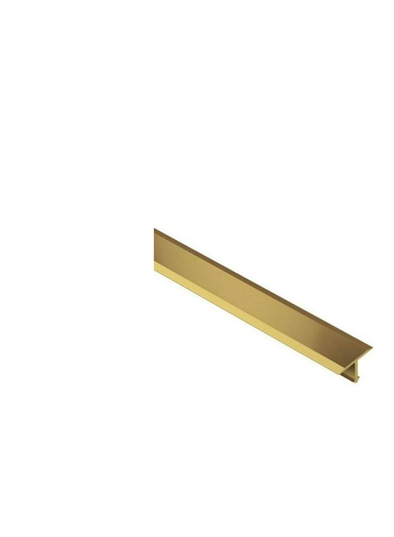 Aluminium T Profile Gold 2.5mm X 20mm X 2.9mtr