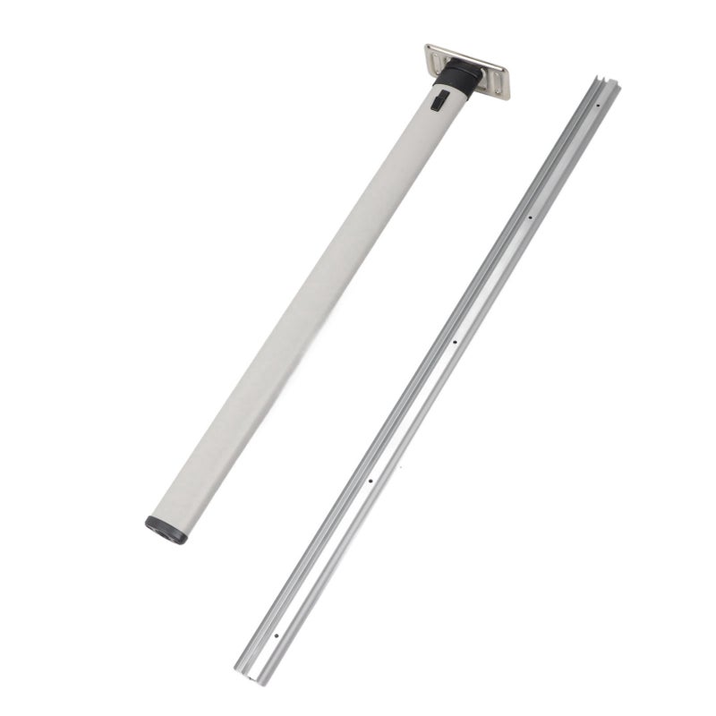 730mm/28.7in Foldable Table Leg Detachable Aluminium Alloy for RV Trailer Motorhome Wall Mount Desk - Image 4
