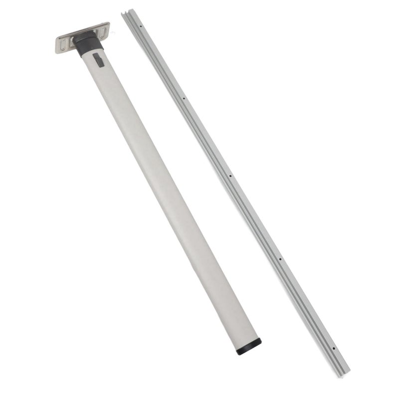 730mm/28.7in Foldable Table Leg Detachable Aluminium Alloy for RV Trailer Motorhome Wall Mount Desk - Image 2