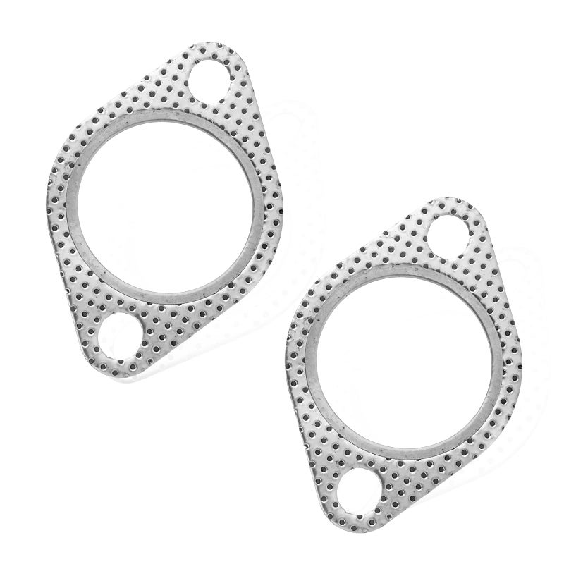 Yourkar 2 PCS Car Exhaust Gasket 2 Inch 2Bolt Exhaust Flange Gaskets Replacement Standard Manifold Gaskets Made of High Temp Gasket Material Universal Car Accessories - Image 3