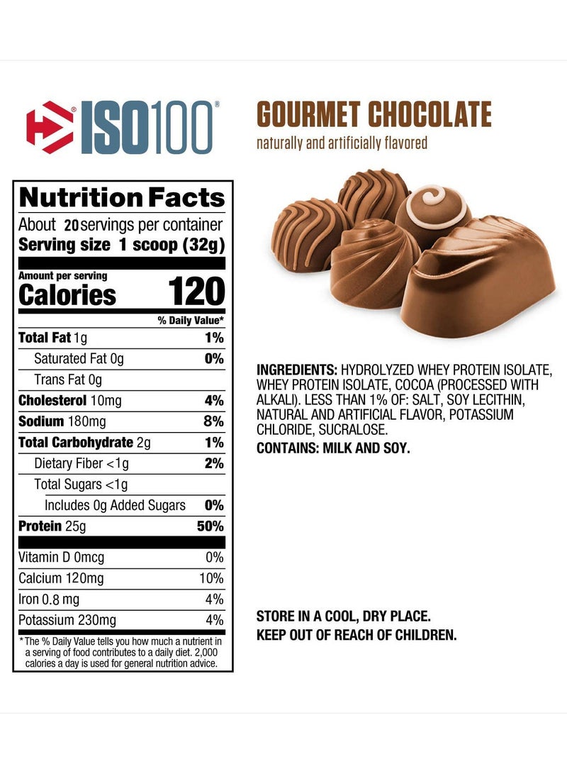 ديماتيز ISO100 مصل اللبن المحلل - شوكولاتة فاخرة - (1.4 رطل) - Image 2