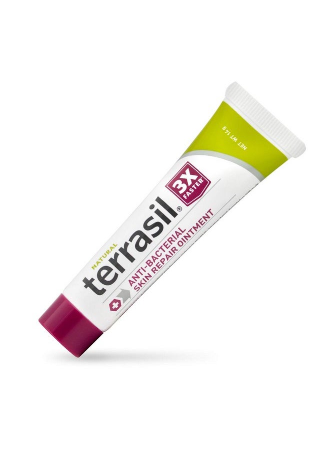 Terrasil Antibacterial Skin Repair 3X Faster Natural Ingredients For Treatment Of Fissures Folliculitis Angular Cheilitis Impetigo Chilblains Lichen Sclerosus Cellulitis By Terrasil (14 Gram)  - Image 1