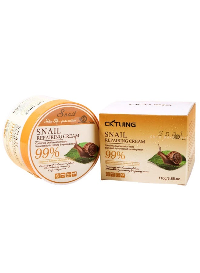 CKTUING Snail 96 Mucin Repairing Moisturizing Whitening Cream - 110g Brightening & Anti-Aging Face Cream | Deep Nourishment for Dark Spots, Pigmentation & Dull Skin - Image 1