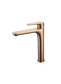 DANUBE HOME Milano Calli Art Basin Mixer With Pop Up Waste Rose Gold 