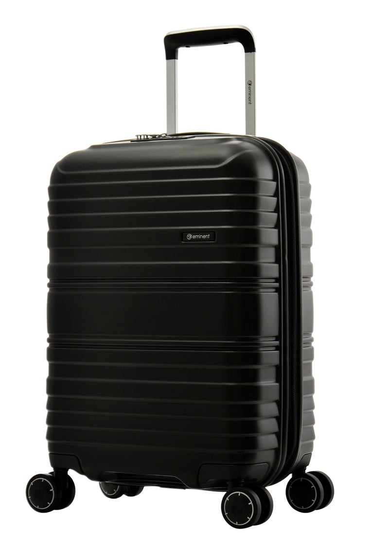 eminent - Wheeled Suitcase TPO Hard Case Lightweight and Robust Travel Case 4 Quiet 360 Degree Wheels TSA Lock Telescopic Handle Minimalist & Modern KH16 Set of 3 Black - Image 1