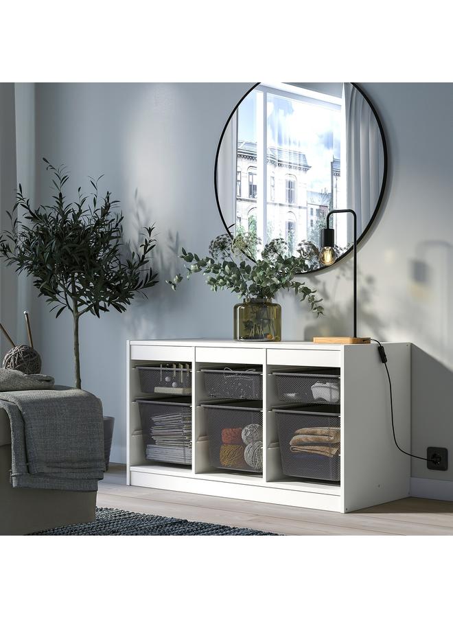 Zaboon Storage combination, white/dark grey, 99x44x56 cm  - Image 3