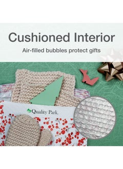 Quality Park Bubble Mailers, 8.25" X 11", Shipping Envelopes, Water Resistant Poly Padded Envelopes, Berry Print, 25 Pack (Qua85873)  - Image 3