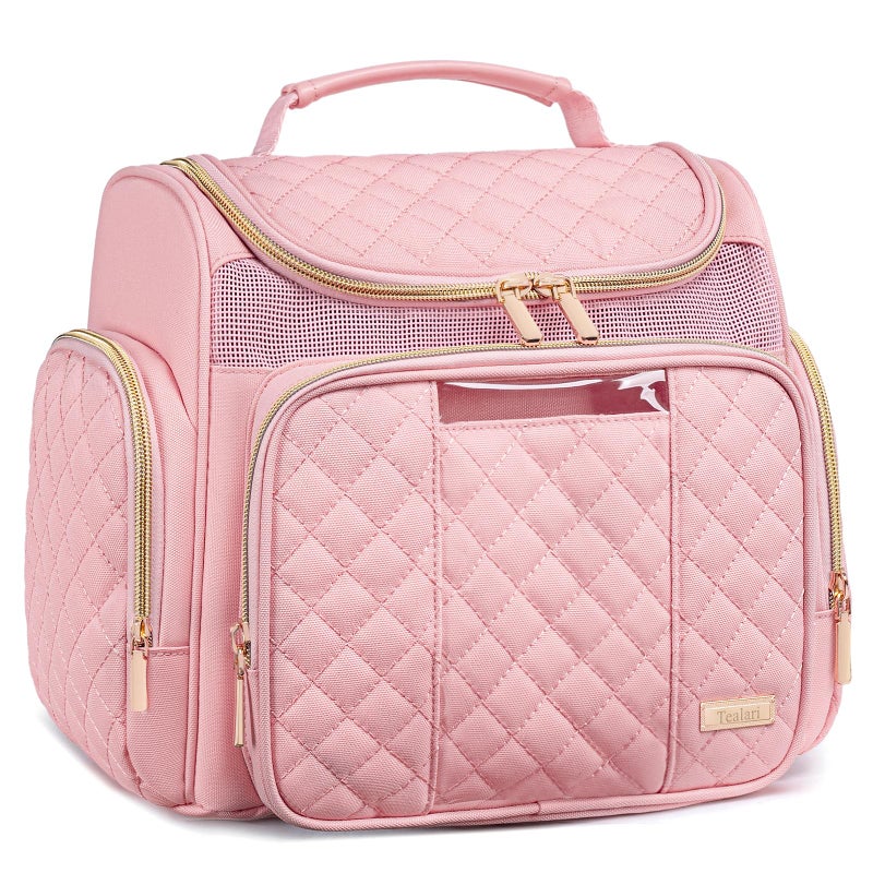 Tealari Large Toiletry Bag for Women Men,Bathroom Bag,Water Resistant Shower Bag,Makeup Bag,Portable Shower Caddy for College Dorm,Hanging Travel Toiletry Bag with Transparent Waterproof Phone Pocket - Image 1