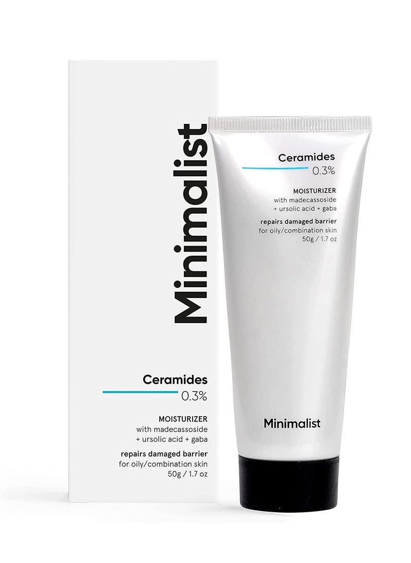 MINIMALIST Minimalist 0 3% Ceramide Moisturizing Gel Cream For Barrier Repair Oil free Repairing Face Moisturizer For Oily Skin 