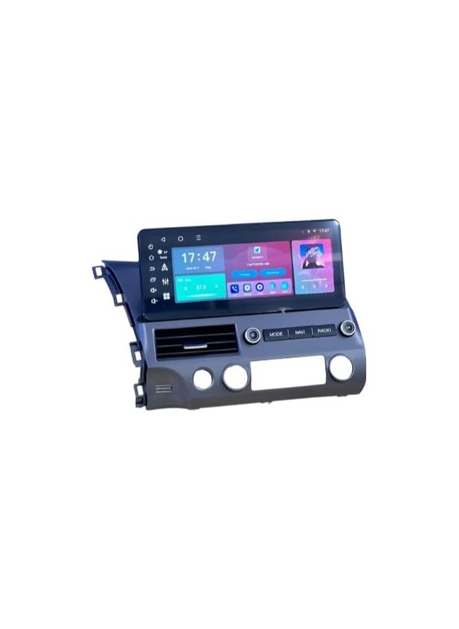 SHEZA STAR - Android Car Stereo 12.3 Inch For Honda Civic 2006 2007 2008 2009 2010 2011 2GB RAM 32GB ROM Support Apple Carplay Android Auto With Complete Frame WiFi USB AHD Camera included - Image 1