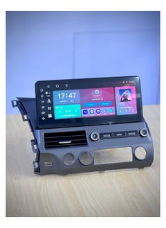 SHEZA STAR Android Car Stereo 12.3 Inch For Honda Civic 2006 2007 2008 2009 2010 2011 2GB RAM 32GB ROM Support Apple Carplay Android Auto With Complete Frame WiFi USB AHD Camera included  - Image 4