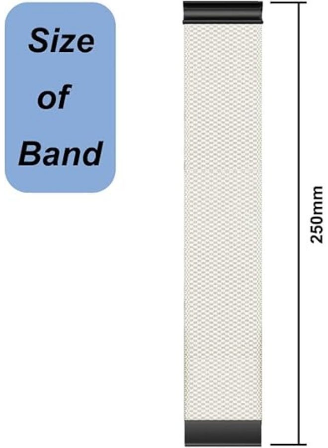 أساور ساعة Whoop 4.0 - سوار معصم بديل من النايلون المحبوك بإطار معدني على شكل حرف U، ملحقات تتبع اللياقة البدنية والنشاط - Image 4