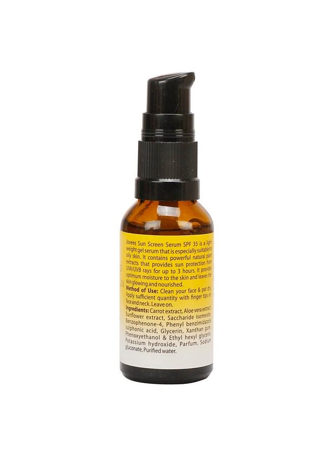 Jovees Sunscreen Face Serum Spf 35 With Aloe Vera Carrot And Sunflower Extract Advanced Light Weight Gel Based Formula For Sun Protection 30Ml For Oil & Acne Prone Skin - Image 3