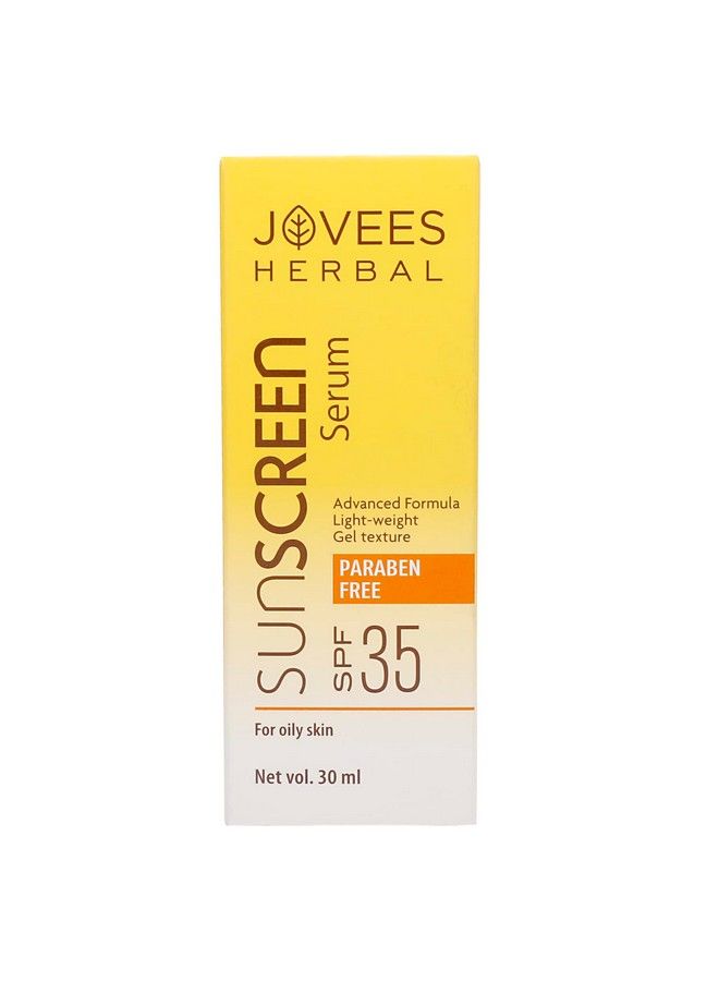 Jovees Sunscreen Face Serum Spf 35 With Aloe Vera Carrot And Sunflower Extract Advanced Light Weight Gel Based Formula For Sun Protection 30Ml For Oil & Acne Prone Skin - Image 5