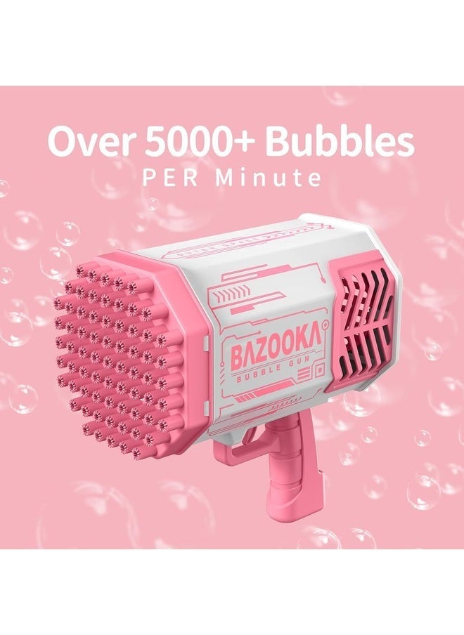 Generic - Multicolor Bubble Machine Gun with Lights - 69-Hole Bubble Blower with Bubble Solution, Perfect for Kids and Adults, Ideal for Outdoor and Indoor Parties - Image 1