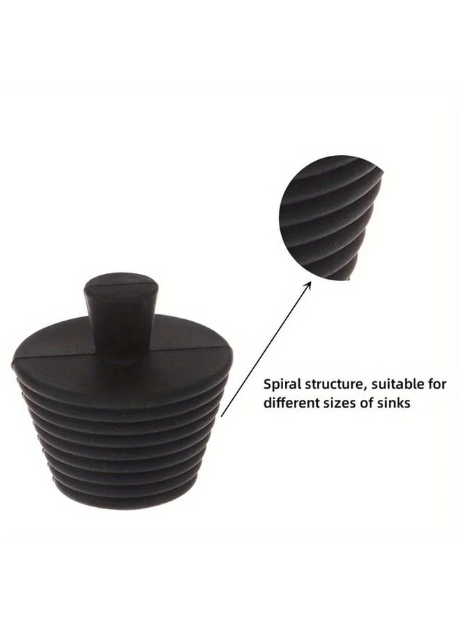 1pc Heavy Duty Bathtub Drain Stopper Leak Proof Seal Gray Flexible Material Water Efficiency - Image 3