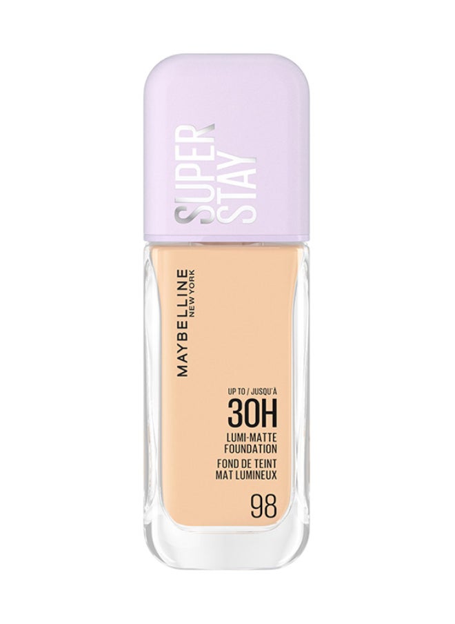 MAYBELLINE NEW YORK Super Stay Lumi-Matte Foundation, 30Hr Longwear Formula 98  - Image 1