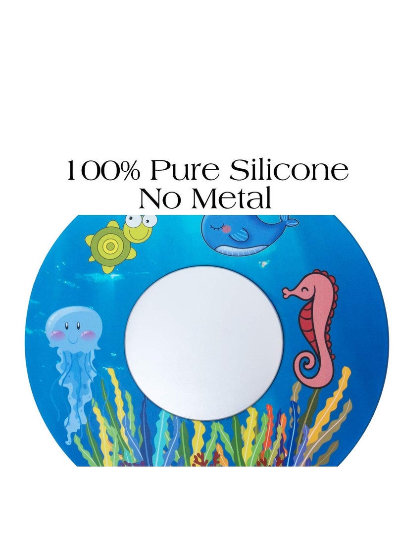 SYOSI Bathtub Drain Stopper, Tub Stopper, Silicone Tub Stopper Plug, Universal Bath Drain Cover, Beautiful Coral Reef Illustration, for Kitchen Bathroom Accessories and Laundry - Image 4