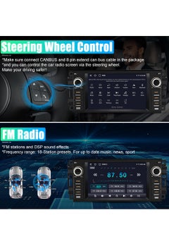 Junsun Android Car Stereo for Jeep Wrangler Radio Chrysler Dodge with Wireless Carplay, 7 Inch Touch Screen for Jeep Car Radio with WiFi FM Radio  - Image 4