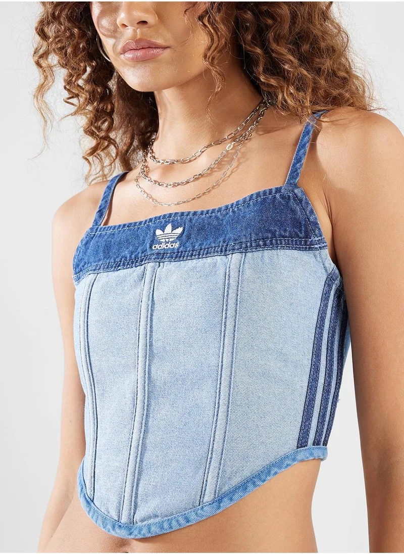 adidas Originals Ksenia Denim Corset Top