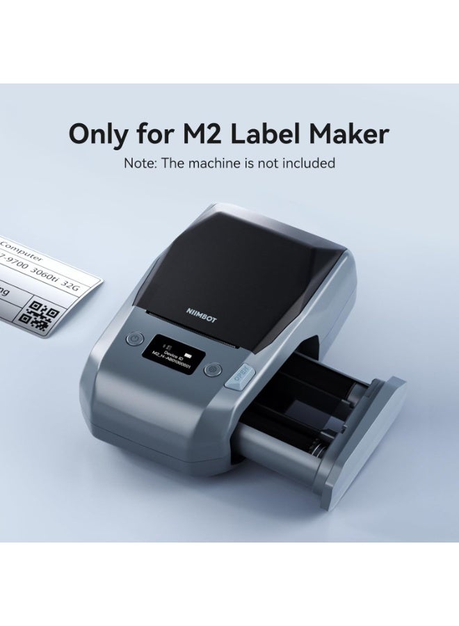 NIIMBOT Compatible M2 Labeling Ribbon, Replacement Refill Tapes, Only for M2 Thermal Transfer Label Printer, Clear Printing, Long Storage Time, Up to 24 Meters, Red - Image 4