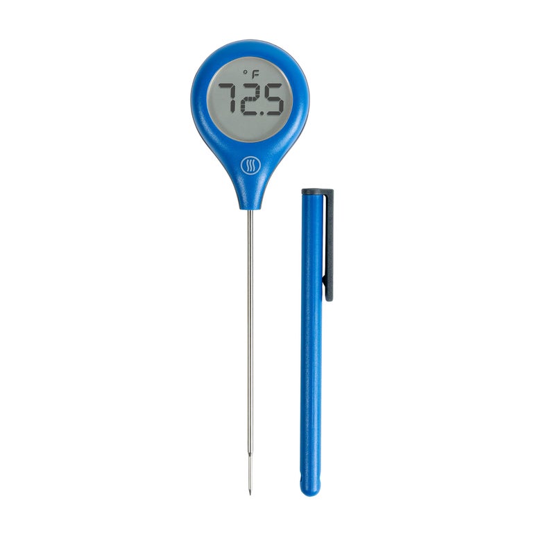 مقياس حرارة ThermoWorks ThermoPop 2 - أفضل مقياس حرارة فوري القراءة (أزرق بحري) - Image 1