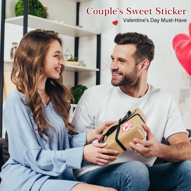 FaCraft 72PCS Happy Valentine's Day Stickers-Heart Stickers Valentines Day Gift Tags Valentine to from Labels Stickers Valentine's Sticker Envelopes Seal Boxes Cards Valentines Party Favor Decorations - Image 4