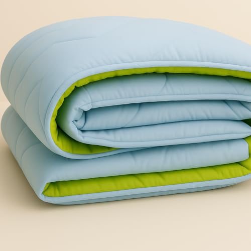 Fareto Baby & Kids Blanket Cum Comforter All Season Use Reversible Blanket for Babies (0-8 Years)(Aqua Blue) - Image 2