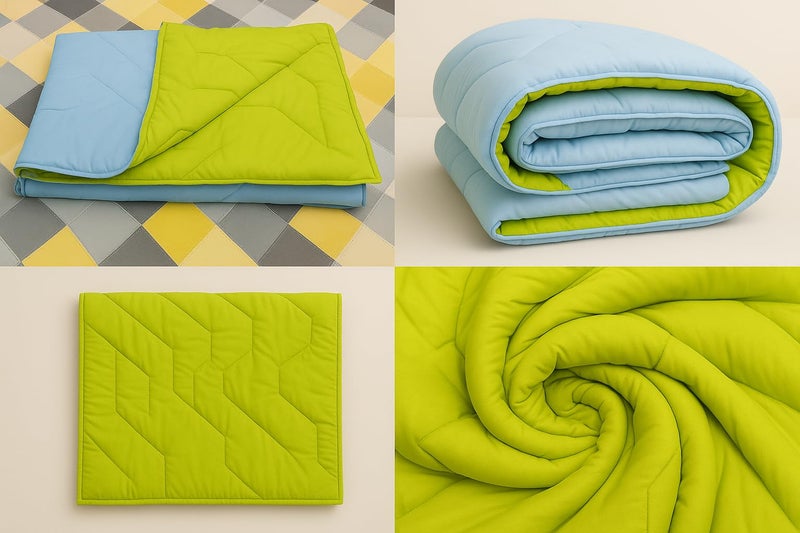 Fareto Baby & Kids Blanket Cum Comforter All Season Use Reversible Blanket for Babies (0-8 Years)(Aqua Blue) - Image 5