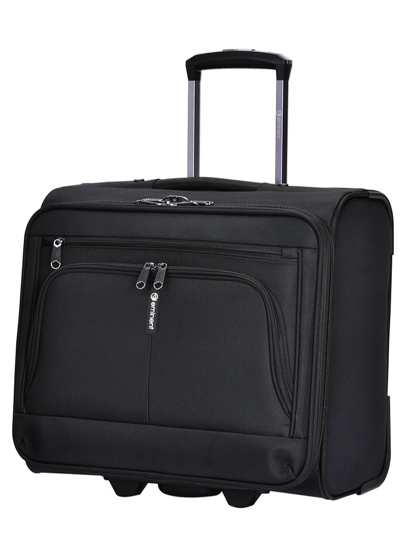 eminent - Premium Pilot Case Trolley 17 inch with Multi Compartments and RFID pockets V324A Black - Image 1