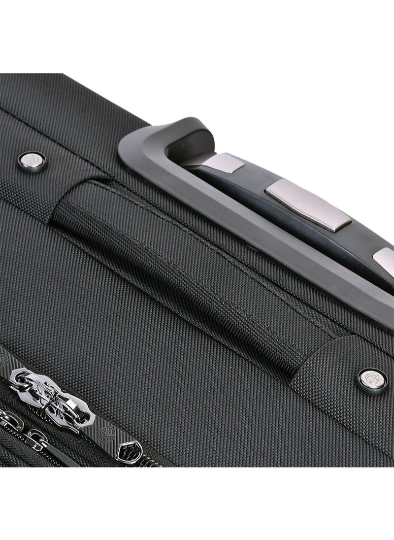 eminent - Premium Pilot Case Trolley 17 inch with Multi Compartments and RFID pockets V324A Black - Image 1