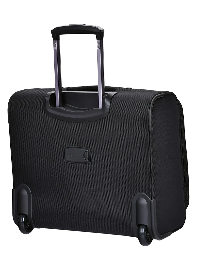 eminent Premium Pilot Case Trolley 17 inch with Multi Compartments and RFID pockets V324A Black