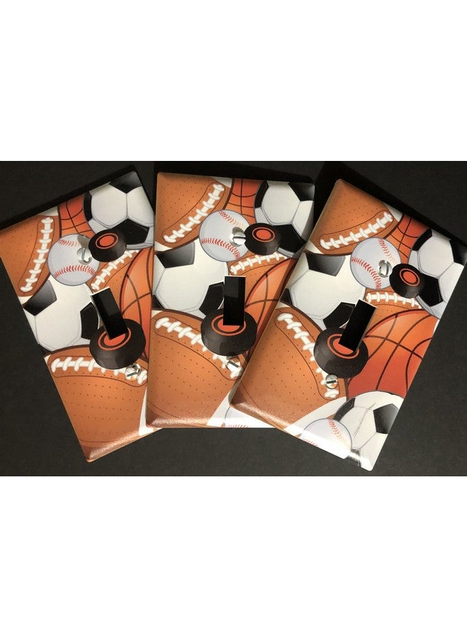 Create-A-Mural Kids Sports Decor Light Switch Cover Plate Soccer Football Baseball Hockey Decorative Nursery Teen Toddler Room Bedroom Bathroom Playroom Diy Wall Decoration (Sports) - Image 5