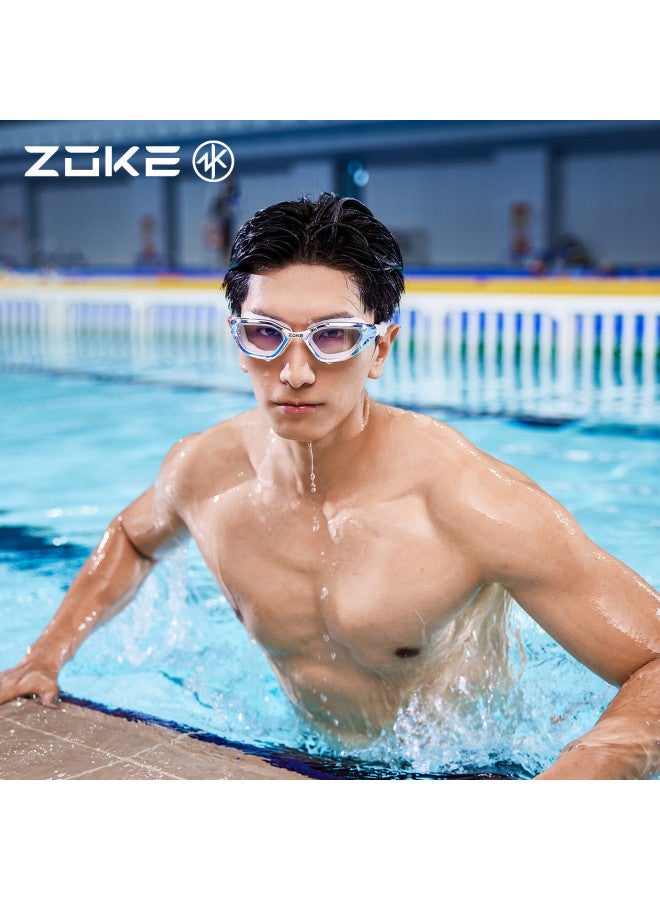 Zoke Adult Prescription Swimming Goggles Clear Vision Anti-fog Waterproof Comfortable 300° White 625601301 - Image 3