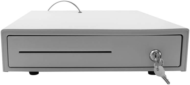 Suzicca Cash Drawer，Heavy Duty Cash Drawer Four-Grid Three-Gear POS Cash Register Drawers Cashbox with Money Tray and Lock RJ11 Interface Smart POS System - Image 3